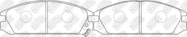 NiBK PN8127 - Kit de plaquettes de frein, frein à disque cwaw.fr