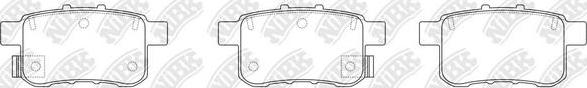 NiBK PN8864 - Kit de plaquettes de frein, frein à disque cwaw.fr