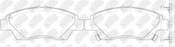 NiBK PN8868 - Kit de plaquettes de frein, frein à disque cwaw.fr