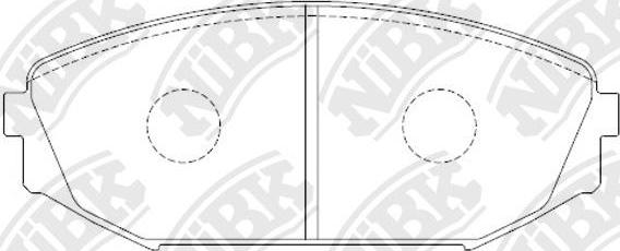 NiBK PN8805 - Kit de plaquettes de frein, frein à disque cwaw.fr