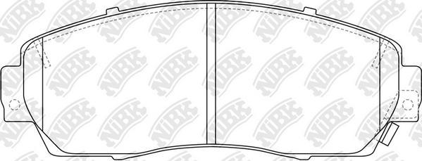 NiBK PN8802 - Kit de plaquettes de frein, frein à disque cwaw.fr