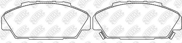 NiBK PN8814 - Kit de plaquettes de frein, frein à disque cwaw.fr