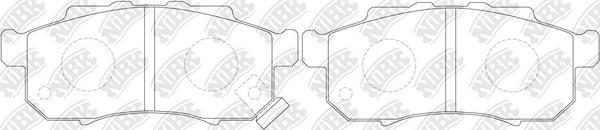 NiBK PN8336 - Kit de plaquettes de frein, frein à disque cwaw.fr