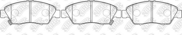 NiBK PN8264 - Kit de plaquettes de frein, frein à disque cwaw.fr