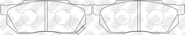 NiBK PN8263 - Kit de plaquettes de frein, frein à disque cwaw.fr