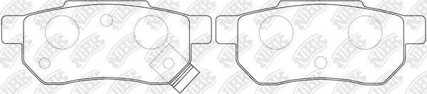 NiBK PN8206 - Kit de plaquettes de frein, frein à disque cwaw.fr