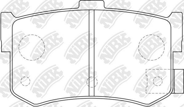 NiBK PN8210 - Kit de plaquettes de frein, frein à disque cwaw.fr