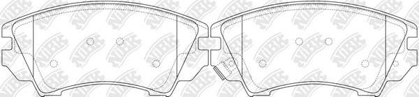 NiBK PN34002 - Kit de plaquettes de frein, frein à disque cwaw.fr