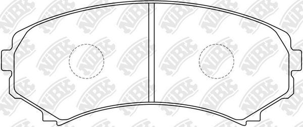 NiBK PN3414 - Kit de plaquettes de frein, frein à disque cwaw.fr