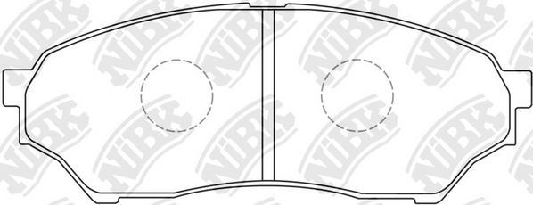 NiBK PN3417 - Kit de plaquettes de frein, frein à disque cwaw.fr