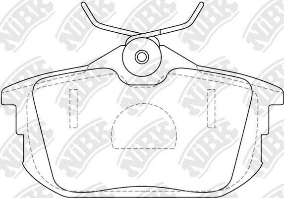 NiBK PN3593 - Kit de plaquettes de frein, frein à disque cwaw.fr