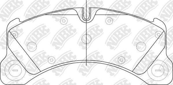 NiBK PN35001 - Kit de plaquettes de frein, frein à disque cwaw.fr