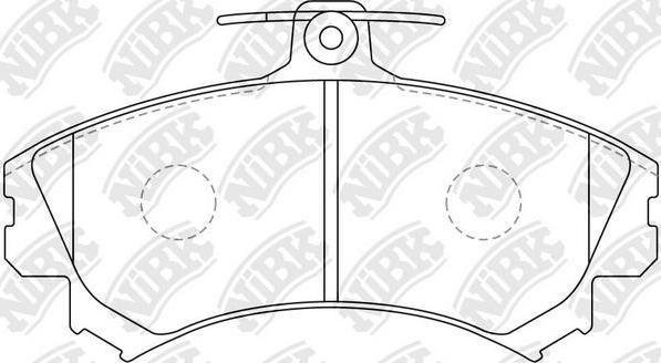 NiBK PN3090 - Kit de plaquettes de frein, frein à disque cwaw.fr