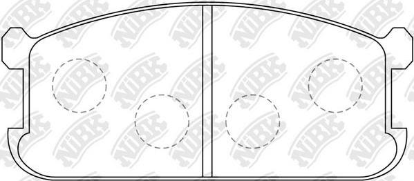 NiBK PN3066 - Kit de plaquettes de frein, frein à disque cwaw.fr