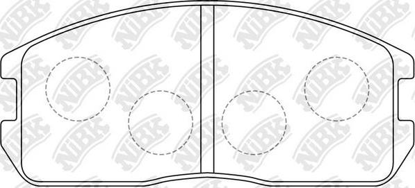 NiBK PN3089 - Kit de plaquettes de frein, frein à disque cwaw.fr