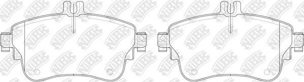 NiBK PN31008 - Kit de plaquettes de frein, frein à disque cwaw.fr