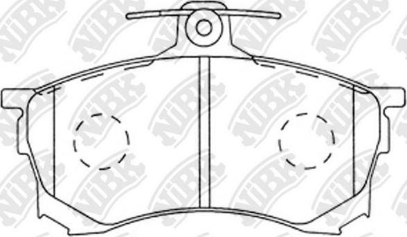 NiBK PN3102 - Kit de plaquettes de frein, frein à disque cwaw.fr