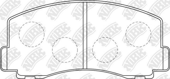 NiBK PN3115 - Kit de plaquettes de frein, frein à disque cwaw.fr