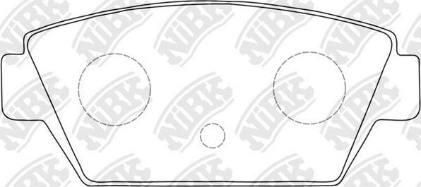 NiBK PN3110 - Kit de plaquettes de frein, frein à disque cwaw.fr