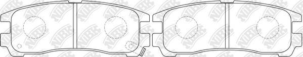 NiBK PN3174 - Kit de plaquettes de frein, frein à disque cwaw.fr