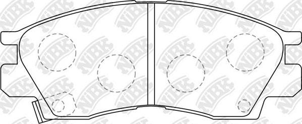 NiBK PN3173 - Kit de plaquettes de frein, frein à disque cwaw.fr