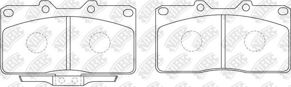 NiBK PN3352 - Kit de plaquettes de frein, frein à disque cwaw.fr