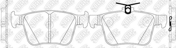 NiBK PN33003 - Kit de plaquettes de frein, frein à disque cwaw.fr