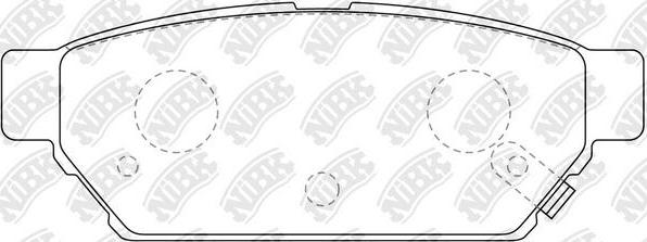 NiBK PN3314 - Kit de plaquettes de frein, frein à disque cwaw.fr