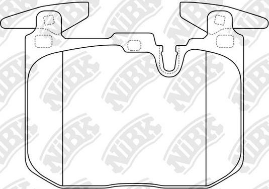 NiBK PN32003 - Kit de plaquettes de frein, frein à disque cwaw.fr