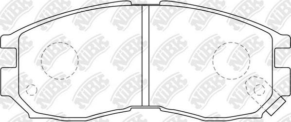 NiBK PN3271 - Kit de plaquettes de frein, frein à disque cwaw.fr