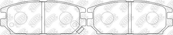 NiBK PN3272 - Kit de plaquettes de frein, frein à disque cwaw.fr