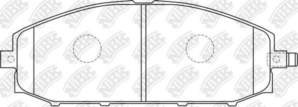 NiBK PN2413 - Kit de plaquettes de frein, frein à disque cwaw.fr