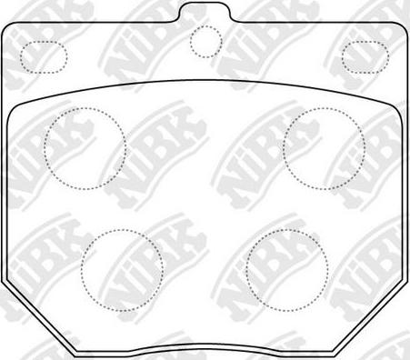 NiBK PN2034 - Kit de plaquettes de frein, frein à disque cwaw.fr