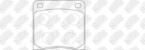 NiBK PN2038 - Kit de plaquettes de frein, frein à disque cwaw.fr