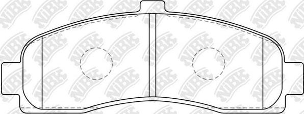 NiBK PN2191 - Kit de plaquettes de frein, frein à disque cwaw.fr