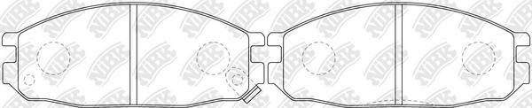 NiBK PN2149 - Kit de plaquettes de frein, frein à disque cwaw.fr