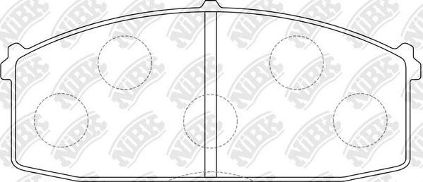 NiBK PN2104 - Kit de plaquettes de frein, frein à disque cwaw.fr