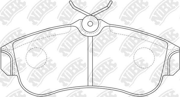 NiBK PN2180 - Kit de plaquettes de frein, frein à disque cwaw.fr