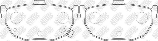 NiBK PN2130 - Kit de plaquettes de frein, frein à disque cwaw.fr