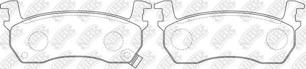 NiBK PN2131 - Kit de plaquettes de frein, frein à disque cwaw.fr