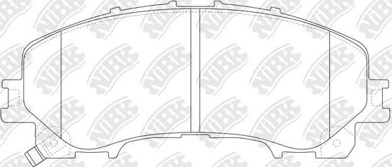 NiBK PN2808 - Kit de plaquettes de frein, frein à disque cwaw.fr