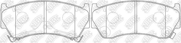 NiBK PN2356 - Kit de plaquettes de frein, frein à disque cwaw.fr