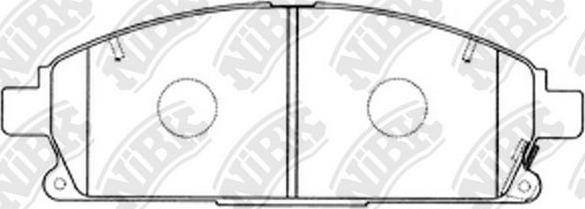 NiBK PN2389 - Kit de plaquettes de frein, frein à disque cwaw.fr