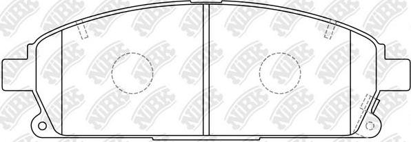 NiBK PN2389 - Kit de plaquettes de frein, frein à disque cwaw.fr