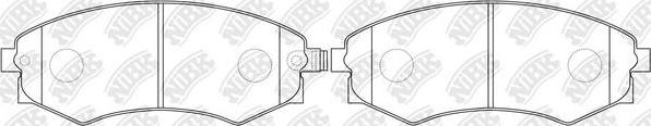 NiBK PN2245 - Kit de plaquettes de frein, frein à disque cwaw.fr