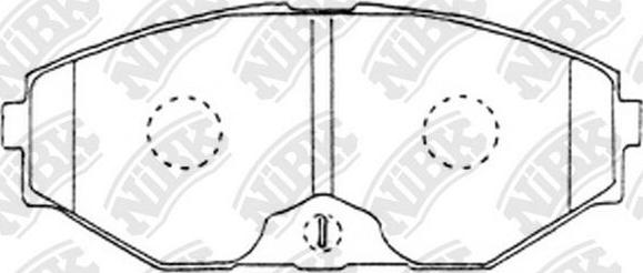 NiBK PN2261 - Kit de plaquettes de frein, frein à disque cwaw.fr