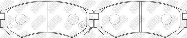 NiBK PN2268 - Kit de plaquettes de frein, frein à disque cwaw.fr