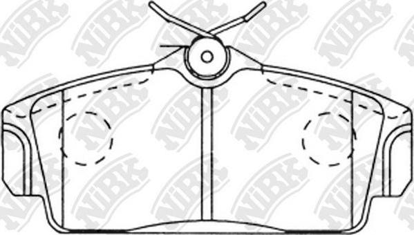 NiBK PN2230 - Kit de plaquettes de frein, frein à disque cwaw.fr