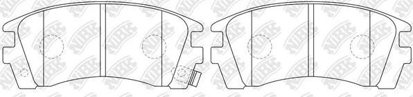 NiBK PN2225 - Kit de plaquettes de frein, frein à disque cwaw.fr