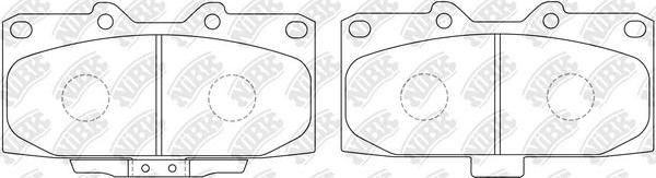 NiBK PN7463 - Kit de plaquettes de frein, frein à disque cwaw.fr